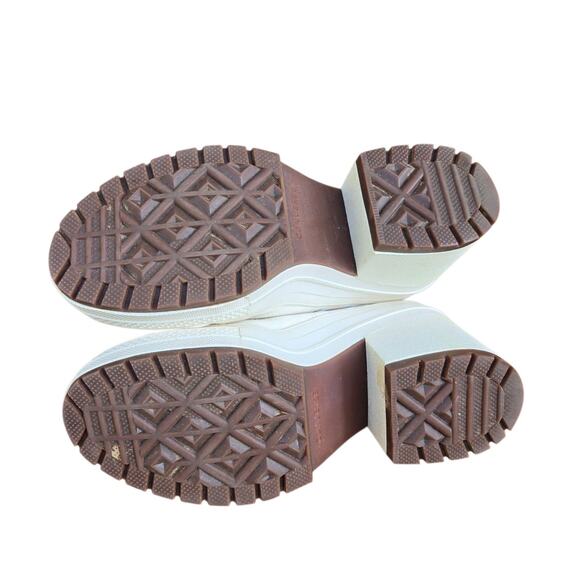 Converse Chuck 70 De Luxe Heels Womens 7 White Canvas Platform High Tops A05348C - Picture 12 of 12